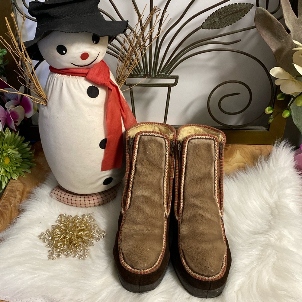 Vintage Snow Land Vegan Winter Snow Boots